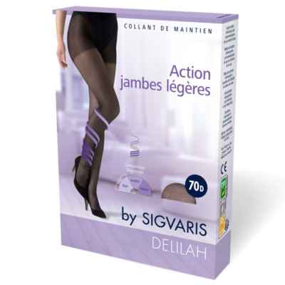 Καλσόν συμπίεσης 12-15 mmHg Sigvaris Delilah 70 DEN Μπεζ Καλσόν φλεβίτιδας