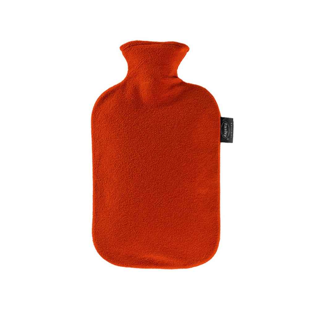 Θερμοφόρα νερού με κόκκινο Fleece κάλυμμα Fashy 2 Lit Θερμοφόρες νερού