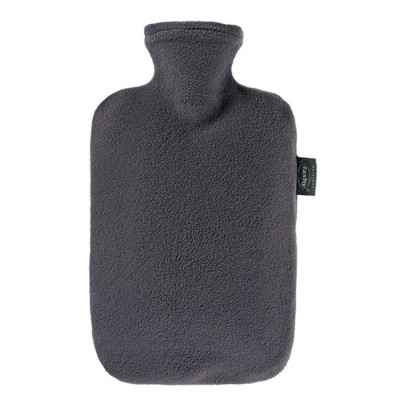 Θερμοφόρα νερού με Γκρι Fleece κάλυμμα Fashy 2 Lit Θερμοφόρες νερού