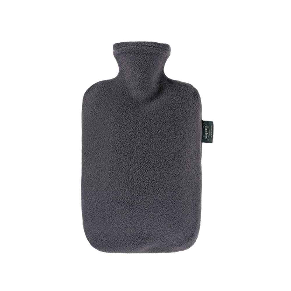 Θερμοφόρα νερού με Γκρι Fleece κάλυμμα Fashy 2 Lit Θερμοφόρες νερού